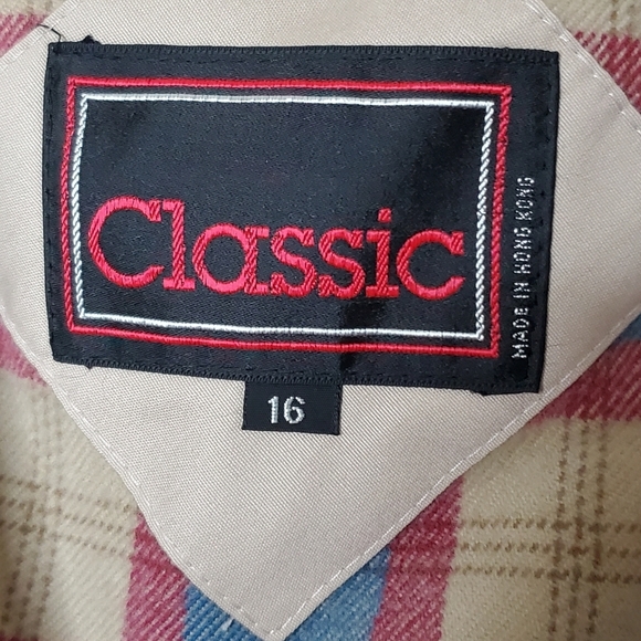 Double-Breasted Trench Coat Size 16 Classic Belted Overcoat Zip Out Lining - Picture 13 of 14